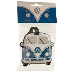 Volkswagen VW T1 Bulli Blaue PVC Gepäckanhänger Volkswagen VW T1 Bulli Blaue PVC Gepäckanhänger