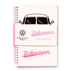 Volkswagen VW T1 Bulli Summer A5 liniertes Notizbuch mit Spiralbindung Volkswagen VW T1 Bulli Summer A5 liniertes Notizbuch mit Spiralbindung