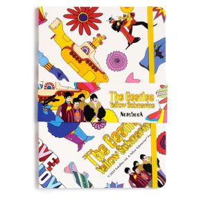 The Beatles Yellow Submarine liniertes A5-Notizbuch aus Recyclingpapier The Beatles Yellow Submarine liniertes A5-Notizbuch aus Recyclingpapier