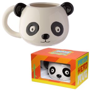 Adoramals Panda Kopf geformte Tasse aus Dolomit-Keramik Adoramals Panda Kopf geformte Tasse aus Dolomit-Keramik
