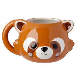 Adoramals Roter Panda Kopf geformte Tasse aus Dolomit-Keramik Adoramals Roter Panda Kopf geformte Tasse aus Dolomit-Keramik