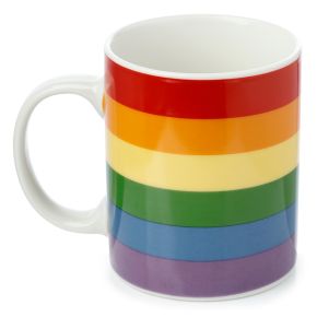 Somewhere Regenbogen Fahne Tasse aus Porzellan Somewhere Regenbogen Fahne Tasse aus Porzellan