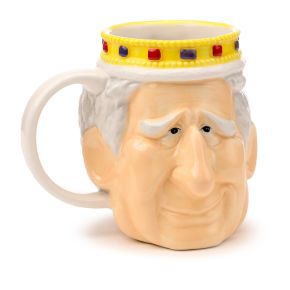 König Charles III geformte Tasse aus Keramik König Charles III geformte Tasse aus Keramik