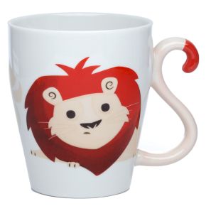 Löwe Zooniverse geformter Henkel Tasse aus Porzellan Löwe Zooniverse geformter Henkel Tasse aus Porzellan