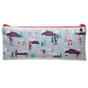Peak Season Skifahrer Federmäppchen Etui