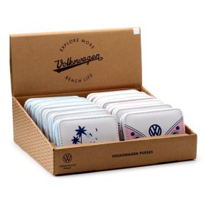 Volkswagen VW T1 Bulli Explore Portemonnaie mit Reißverschluss- klein Volkswagen VW T1 Bulli Explore Portemonnaie mit Reißverschluss- klein