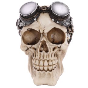 Steam Punk Stil Totenkopf Deko mit Brille Steam Punk Stil Totenkopf Deko mit Brille