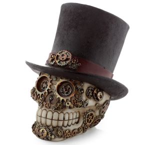Steam Punk Totenkopf mit Zylinderhut Steam Punk Totenkopf mit Zylinderhut