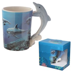 Tasse Delfin Unterwasserwelt geformter Henkel Tasse Tasse Delfin Unterwasserwelt geformter Henkel Tasse