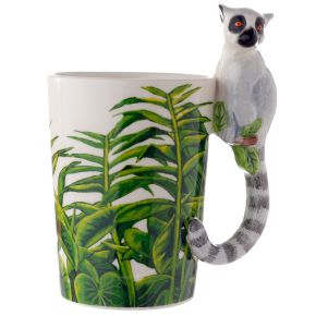 Lemur geformter Henkel Tasse  