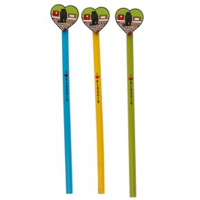 I Heart Alassio PVC Bleistift mit PVC Topper I Heart Alassio PVC Bleistift mit PVC Topper