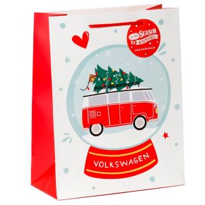 Weihnachten Volkswagen VW T1 Bulli Geschenktasche - (L)