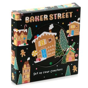 Weihnachten Baker Street Untersetzer 4er Set