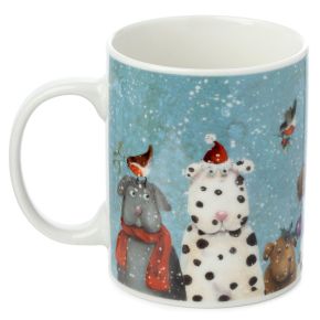 Jan Pashley Weihnachten Hunde Tasse aus Porzellan
